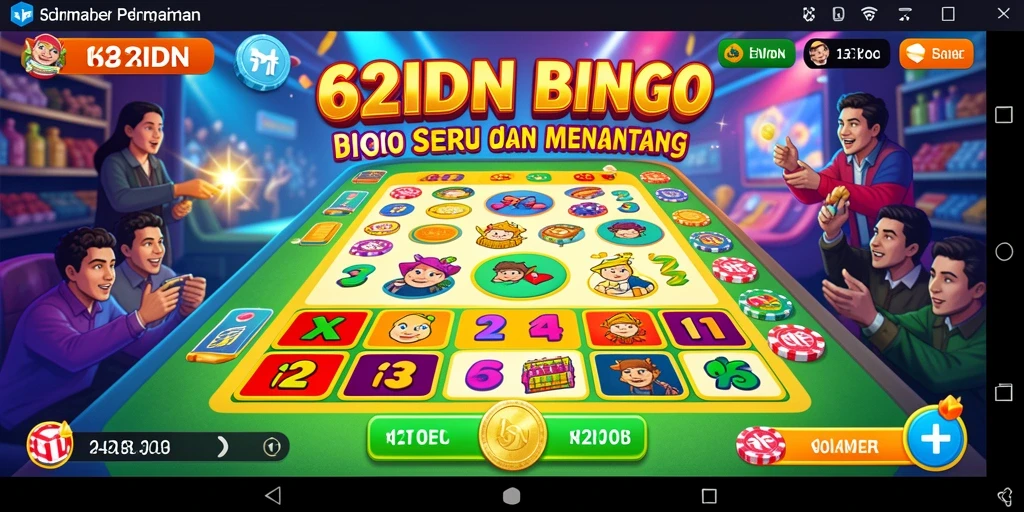 Screenshot gameplay 62IDN yang menampilkan suasana permainan Bingo.