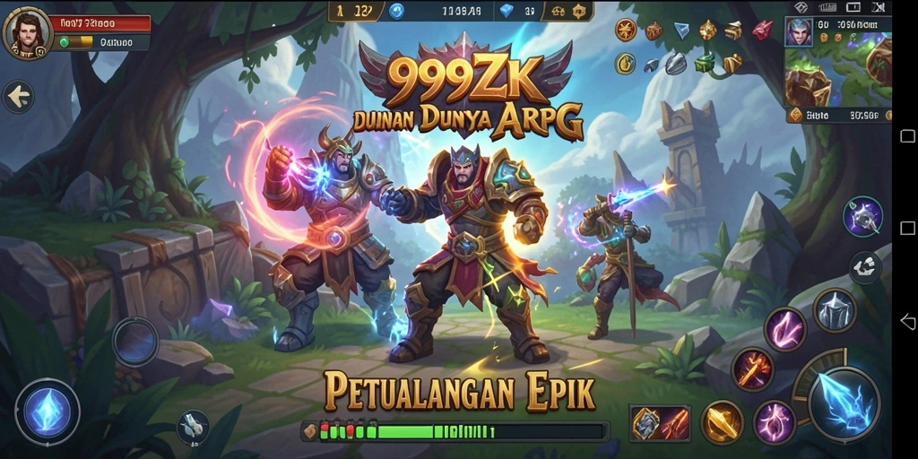 Tangkapan layar gameplay 999ZK, menunjukkan aksi pertarungan mendebarkan.