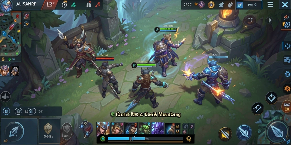 Tampilan seru gameplay MOBA di ALISANRP.