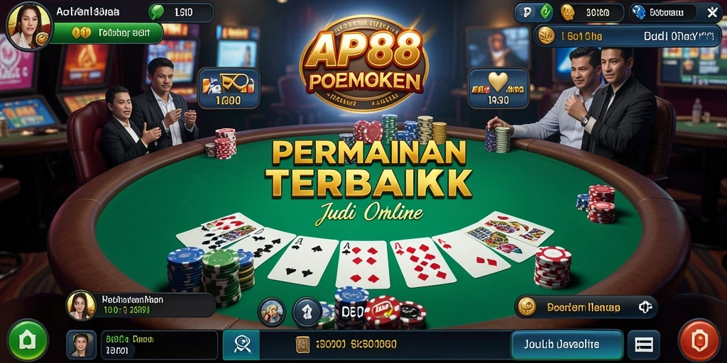Screenshot gameplay API88 menunjukkan suasana poker yang mendebarkan dan interaksi antar pemain.