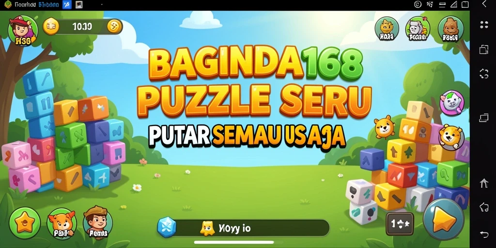 Menampilkan gameplay seru dari BAGINDA168 dengan puzzle menantang.