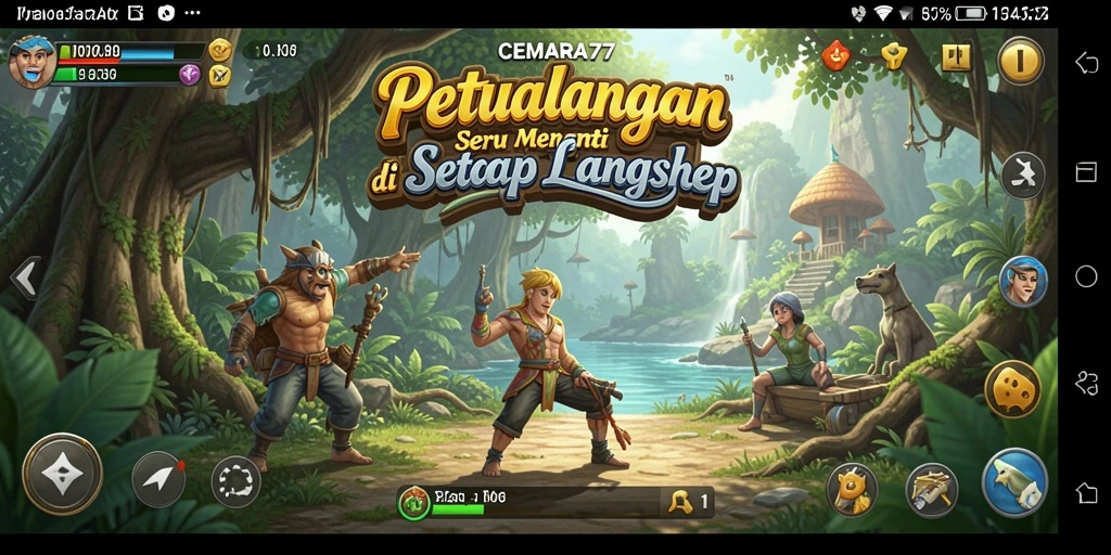 Screenshot gameplay <strong>CEMARA77</strong> menampilkan aksi dan eksplorasi yang menegangkan.