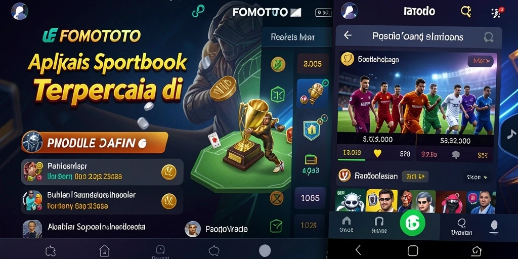 Tampilan menarik dari gameplay FOMOTOTO yang interaktif.