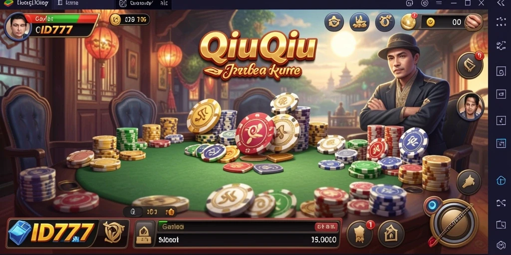 Tampilan gameplay seru dalam ID777 QiuQiu.