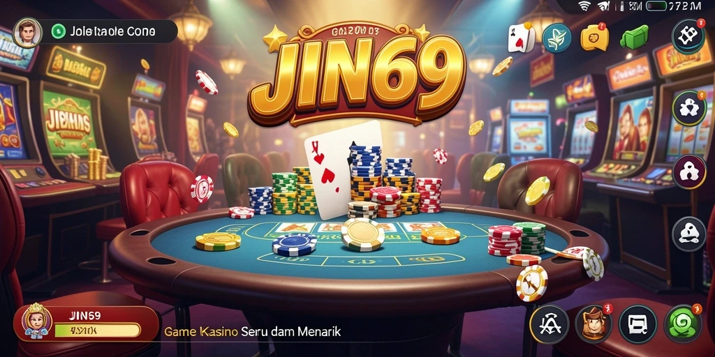 Tampilan gameplay menarik dari JIN69 dengan berbagai pilihan permainan Kasino.