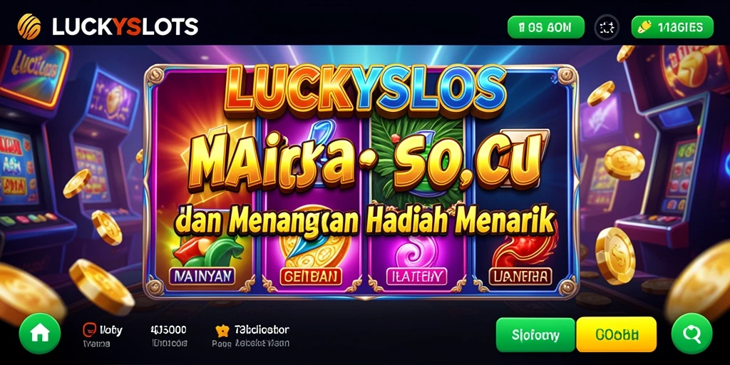 Tampilan gameplay seru di LUCKYSLOTS dengan berbagai tema slot.