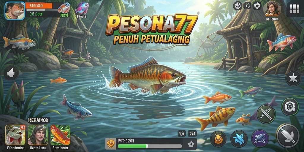 Gameplay PESONA77 yang seru dengan aksi memancing mendebarkan.