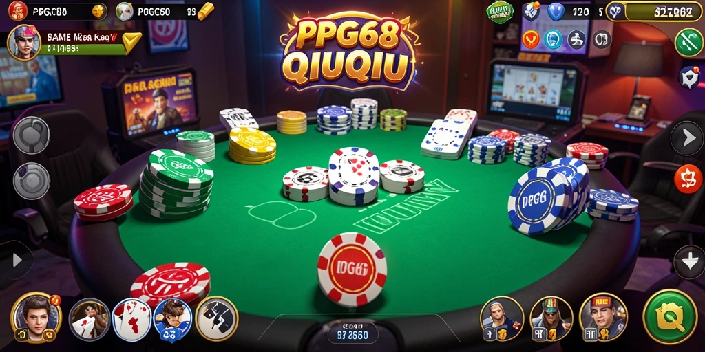 Tampilan gameplay QiuQiu yang seru di PGG68.