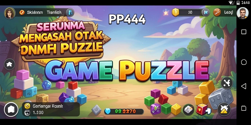 Tampilan gameplay menantang dari PP444 dengan puzzle menarik.