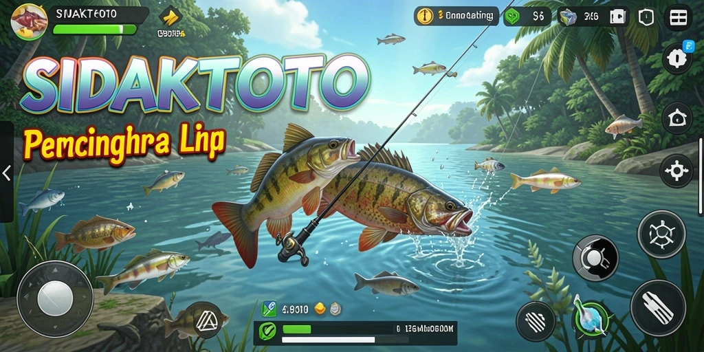 Tampilan gameplay memancing yang seru dalam SIDAKTOTO.