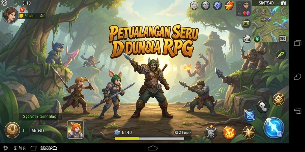 Tampilan gameplay RPG SINTE4D yang memikat dan seru.