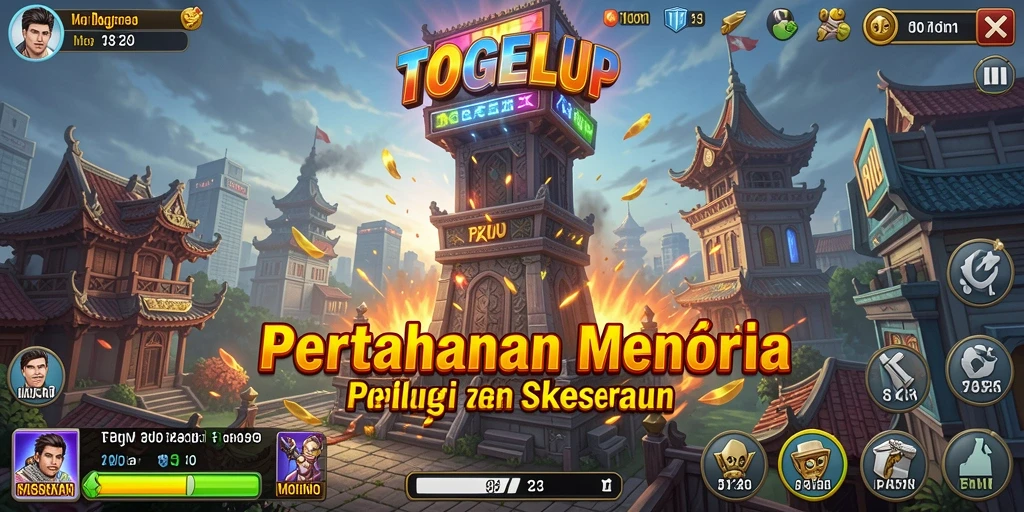 Tampilan gameplay TOGELUP yang menegangkan saat melawan musuh.