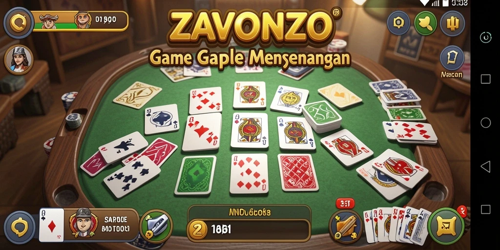 Tampilan gameplay seru dan interaktif dalam ZAVONZO.